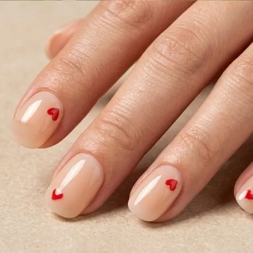 24pcs Handmade Soft Gel Press On Nails Reusable Stick On Nails Kit with Glue, Adhesive Tabs, Nail File & Cuticle Stick -All Hearts - 51