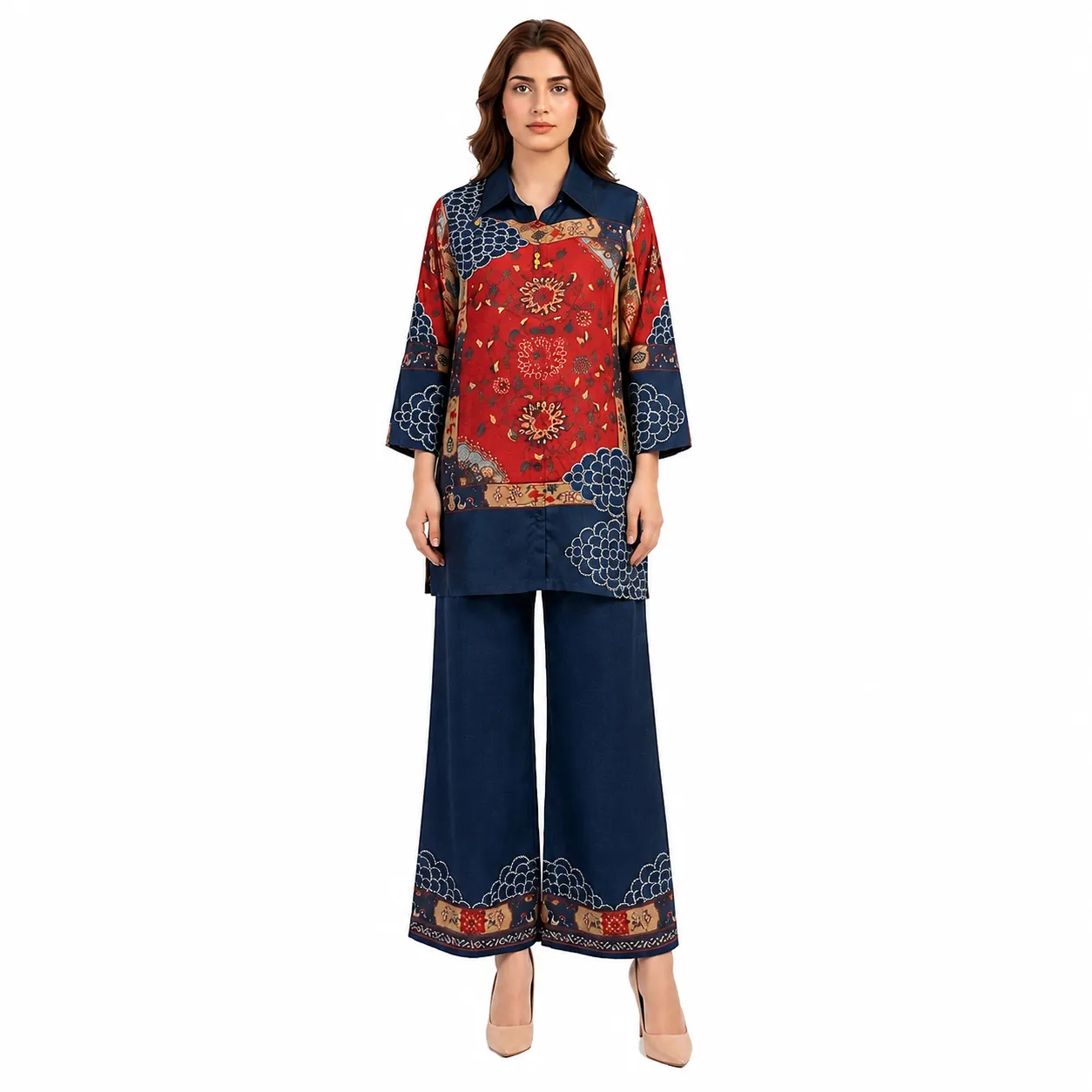 Rehni Crimson Heritage Natural Crepe Co-...