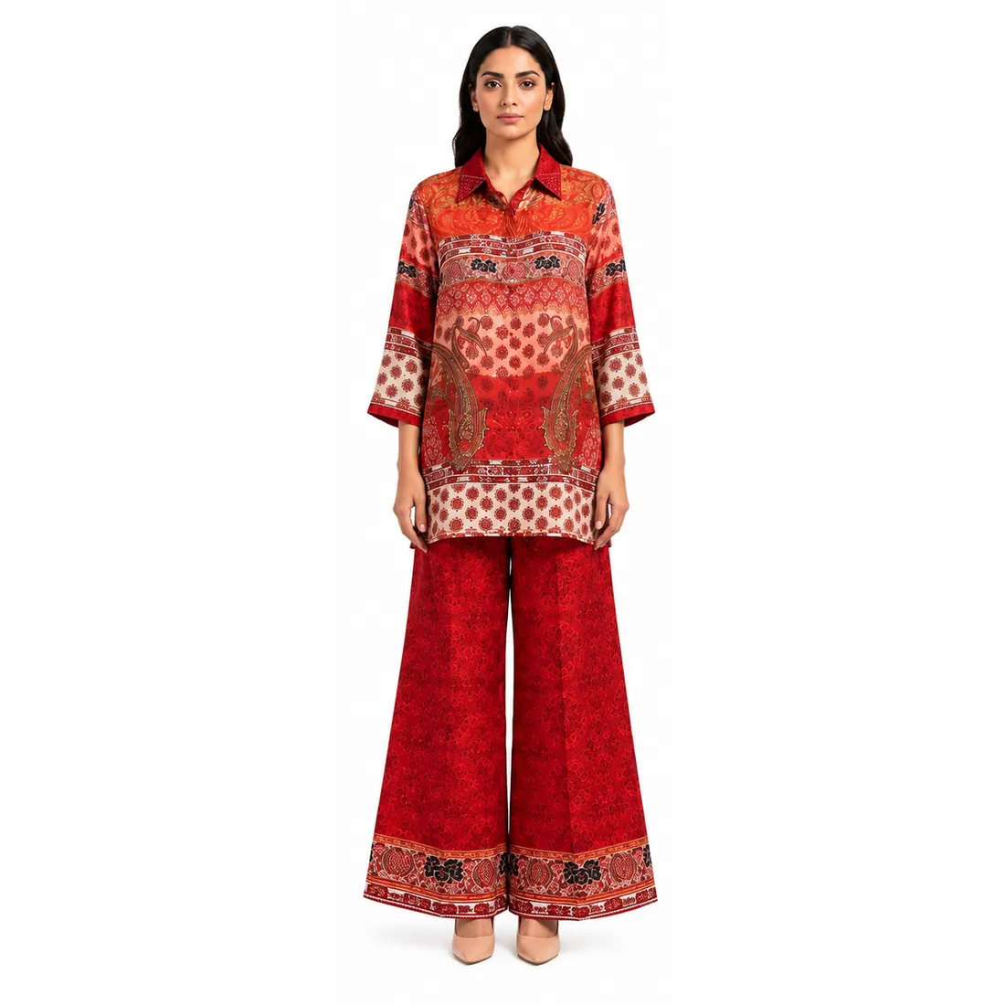 Rehni Crimson Heritage Natural Crepe Co-...